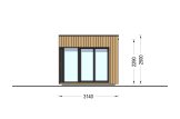 Garden room INES (Insulated, 34 + cladding), 6x3 m (20'x10'), 18 m² specification 5