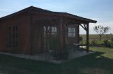 Garden Log Cabin HELEN (44 mm), 6x6 m, 24 m² With 12.5 m² Terrace customer 2