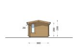 Garden Office Shed POOLHOUSE (34 mm), 4x3 m (13'x10'), 12 m² specification 5