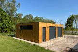 Double Wooden Garage With Flat Roof SILVIA DUO F (34 mm + Cladding), 6x6 m (20'x20'), 36 m² customer 3