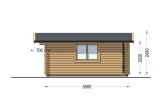 Log Cabin LILLE (34 mm), 4x5 m (13'x16'), 20 m² specification 5