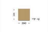 Outdoor Sauna With Changing Room DELLA (34 mm + Cladding), 6,1 x 2,6 m, 12.5 m² specification 4