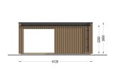 Garden room INES with terrace (Insulated, 34 + cladding), 6x3 m (20'x10'), 18 m² specification 4