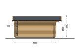 Log Cabin LILLE (44 mm), 4x5 m (13'x16'), 20 m² specification 3