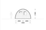 Glamping / Camping Pod BRETA (44 mm), 4x8 m (13'x26'), 32 m² specification 4