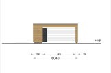 Double Wooden Garage SILVIA F (34 mm + cladding), 6x6m (20'x20'), With Double Carport 6x6 m (20'x20') specification 5
