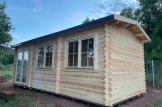 Garden Log Cabin ELEONORA (34 mm), 6.6x3 m, 20 m² customer 1