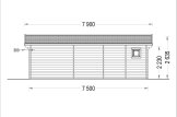 Log Cabin MARION (44 mm) 7.5x4m (25'x13'), 30 m² specification 4