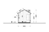 Garden Log Cabin CLOCKHOUSE (44 mm), 4x3 m (13'x10'), 12 m² specification 6