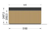 Garden Cabin EMMY S (Insulated, 34 mm + Cladding), 5x3 m, 15 m² specification 4