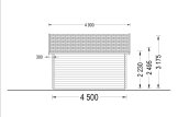 Garden Log Cabin ALABAMA (34 mm), 4.5x4.5 m (15'x15'), 20 m² specification 4