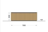 Double Wooden Garage With A Shed SILVIA DUO F PLUS (34 mm + Cladding), 8x6 m (26'x20'), 48 m² specification 4