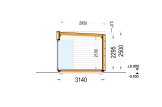 Garden Room With Terrace PREMIUM (Insulated PLUS, 34 mm + Cladding), 5x3 m (16'x10'), 15 m² + 9 m² specification 6
