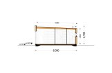 Granny Annexe LUCIA 2 (Insulated, 44 mm + Cladding), 50 m² specification 6