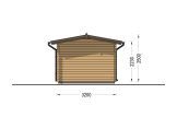 Garden Log Cabin LILI with a shed (34 mm), 6x3 m (20'x10'), 11 m² specification 5