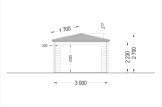Garden Gazebo FLORA (28 mm), 3x5 m (10'x16'), 15 m² specification 2
