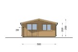 Log Cabin LILLE (34 mm), 5x5 m (16'x16'), 25 m² specification 2