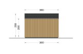 Garden Log Cabin PIA (Insulated, 34 mm + Cladding), 4x3 m (13'x10'), 12 m² specification 3