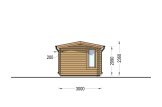 Garden Office Shed POOLHOUSE (34 mm), 4x3 m (13'x10'), 12 m² specification 3