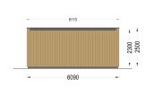 Garden Room PREMIUM (Insulated PLUS, 34 mm + Cladding), 6x3 m (20'x10'), 18 m² specification 4
