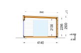 Garden Room PREMIUM (Insulated PLUS, 34 mm + Cladding), 7x4 m (23'x13'), 28 m² specification 6