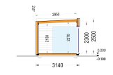 Garden Office Pod PREMIUM (Insulated PLUS, 34 mm + Cladding), 3x3 m (10' x 10'), 9 m² specification 6