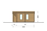 Outdoor Sauna VIGOR (44 mm), 5.3x2.5 m, 4.9 m² specification 5