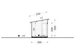 Outdoor Sauna VIGOR (44 mm), 4.5x2.5 m, 4.9 m² specification 6