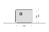 Garden room INES (Insulated, 34 + cladding), 6x3 m (20'x10'), 18 m² specification 3