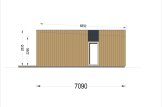 Granny Annexe KAYA 1 (Insulated, 44 mm + Cladding), 48 m² specification 5