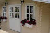 Log Cabin CLARA With Shed Attached (44 mm), 7x4 m (23'x13'), 28 m² customer 2