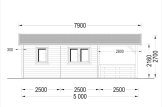 Outdoor Sauna ELDA (44 mm), 5x7.5 m, 25 m² (3 Rooms), Terrace 12 m² specification 3
