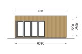 Garden Room PREMIUM (Insulated PLUS, 34 mm + Cladding), 6x4 m (20'x13'), 24 m² specification 2