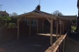 Single Wooden Carport CLASSIC, 3x6 m (10'x20'), 18 m² customer 1