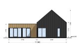 Granny Annexe MIRABEL (Insulated, 44 mm + Cladding), 69 m² specification 2
