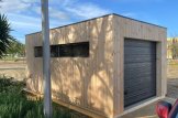 Single Wooden Garage With Flat Roof SILVIA F (34 mm + Cladding), 5x6 m (16'x20'), 30 m² customer 2