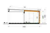 Garden room INES PLUS with front terrace (Insulated, 34 + cladding), 6x6 m (20'x20'), 36 m² specification 6