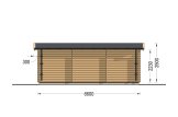 Garden Log Cabin ELEONORA (34 mm), 6.6x3 m, 20 m² specification 4