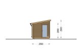 Outdoor Sauna VIGOR (44 mm), 5.3x2.5 m, 4.9 m² specification 2