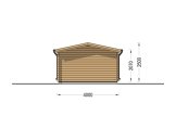 Log Cabin OSLO (44 mm), 5x4 m (16'x13'), 20 m² specification 5