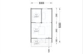 Garden Pod BRETA (28 mm), 3x5 m (10'x16'), 15 m² specification 1