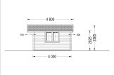 Log Cabin DREUX (66 mm), 5x4 m (16'x13'), 20 m² specification 3
