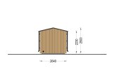 Outdoor Sauna SERENE (34 mm + Cladding), 4.5x2.5 m, 5 m² specification 5