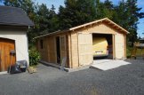 Single Wooden Garage CLASSIC (44 mm), 5x6 m (16'x20'), 30 m² customer 1