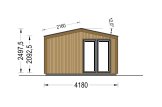 Garden Cabin EMMY (Insulated, 34 mm + Cladding), 5x4 m, 20 m² specification 3