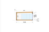 Granny Annexe PREMIUM (Insulated PLUS, 34 mm + Cladding), 6x5 m (20'x16'), 30 m² specification 6