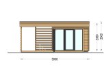 Garden Log Cabin IDA (34 mm), 6x3 m (20'x10'), 8 m² specification 2