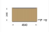 Outdoor Sauna With Changing Room DELLA (34 mm + Cladding), 4,6 x 2,1 m, 7,2 m², Terrace 6,7 m² specification 3