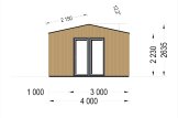 Garden Office Room TINA (Insulated, 34 + Cladding), 7x4 m (23'x13'), 20 m² specification 3