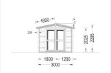 Outdoor Sauna ELDA (44 mm), 3x4 m, 12 m² specification 2